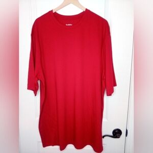 Men's Every Wear Short Sleeve T-shirt, XXL Tall, Red Velvet, Crew Neck